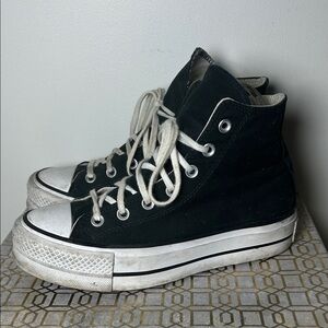 Converse High Top Platform Seakers Womens size 7